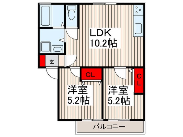 サングリアの物件間取画像